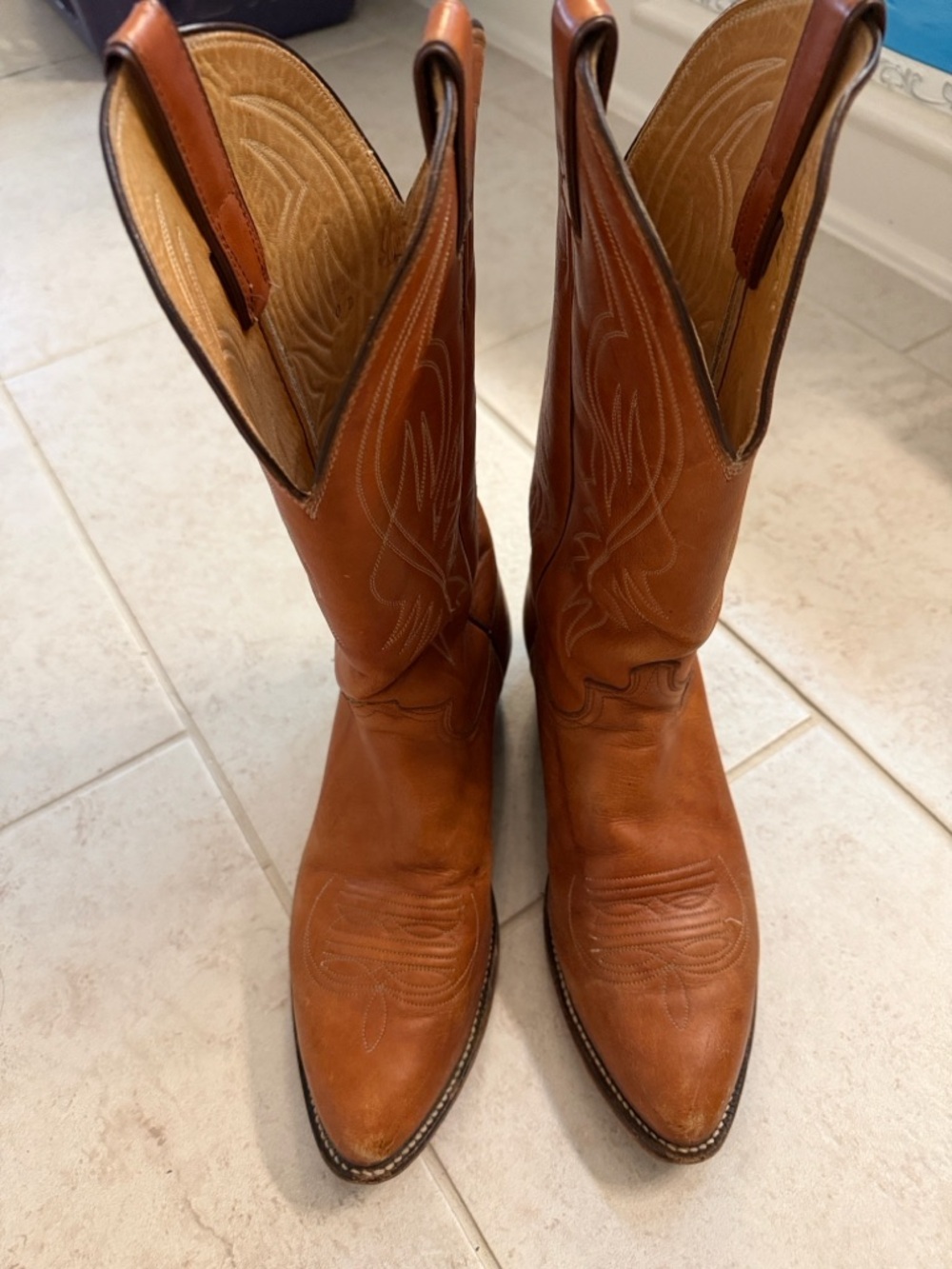 Vintage Registered Handmade Original  Cat’s Paw Men's Western Cowboy Boots 10D